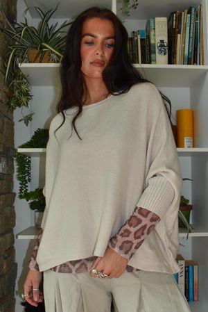 Basso Box Knit Stone